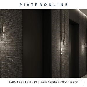 Гранитная плита Black Crystal Cotton Design 3CM