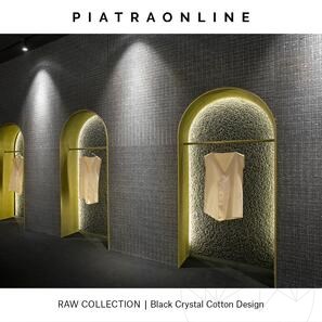 Гранитная плита Black Crystal Cotton Design 3CM