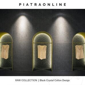 Гранитная плита Black Crystal Cotton Design 3CM