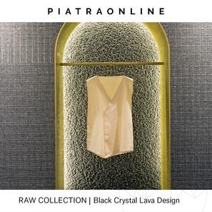 Гранитная плита Black Crystal Lava Design 3 см