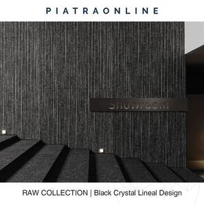 Lastra Granit Black Crystal Lineal Design 3CM