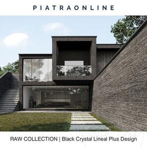 Lastra Granit Black Crystal Lineal Plus Design 2CM