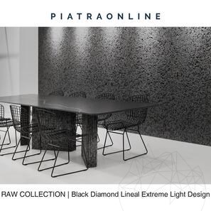 Гранитная плита Black Diamond Lineal Extreme Light Design 3CM