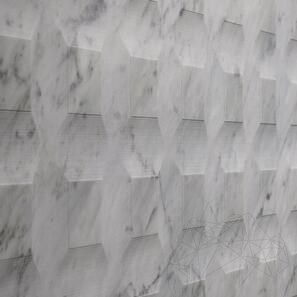 Lastra Marmura Carrara White Stud H Design 2CM