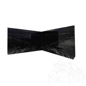 Полированная мраморная плита Alexander Black, 2 см