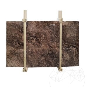 Lastra Marmura Coffee Brown Polisata, 2 cm