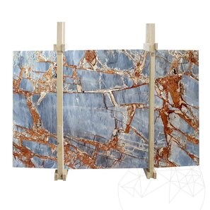 Lastra Marmura Fantastic Blue Polisata, 2 cm