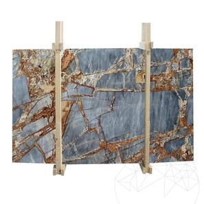 Lastra Marmura Fantastic Blue Polisata, 2 cm
