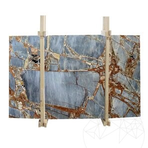 Lastra Marmura Fantastic Blue Polisata, 2 cm