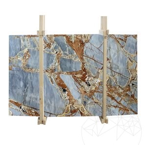 Lastra Marmura Fantastic Blue Polisata, 2 cm