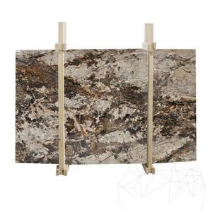 Полированная плита из мрамора Magic Grey, 2 см