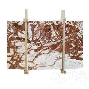 Плита мрамора Patagonia Rose, полированная, 2 см