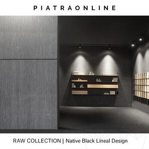 Lastra Granit Native Black Lineal Extreme Dark Design 2CM