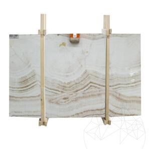 Lastra Onyx Bianco Vein Cut Polisata, 2 cm