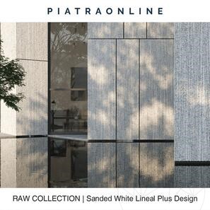 Lastra Granit Sanded White Lineal Plus Design 3CM