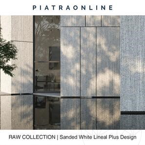 Lastra Granit Sanded White Lineal Plus Design 2CM