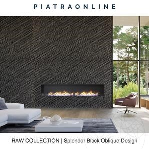 Lastra Granit Splendor Black Oblique Design 2CM
