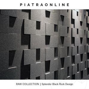 Lastra Granit Splendor Black Rock Design 2CM