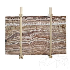 Lastra Tiger Onyx Polisata, 2 cm