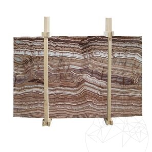 Lastra Tiger Onyx Polisata, 2 cm