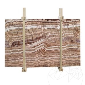 Lastra Tiger Onyx Polisata, 2 cm