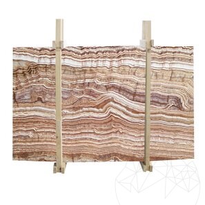 Lastra Tiger Onyx Polisata, 2 cm