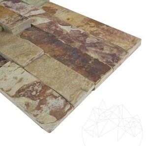 Панель Известняк Спарта 15 x 60 см