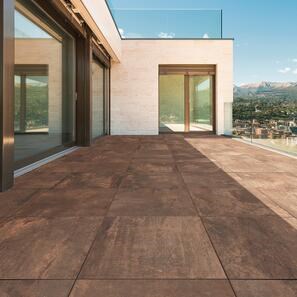 Piatra Sinterizata L'ALTRA PIETRA Metallico Corten Rust, 60 X 120 X 2 cm, R11 - Antiderapanta pt exterior