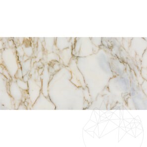 Мрамор Arabescato Oro полированный, 60 x 30 x 2 см (прозрачный)