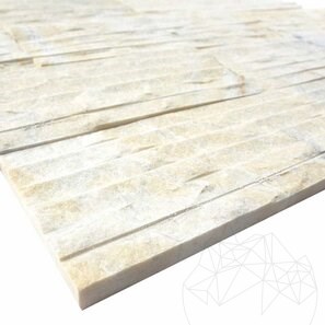 Marmura Catania Cream Rizata, 10 x 30 x 1.5 cm