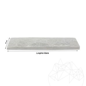 Мрамор Kavala Scapitata, 10 см x ДЛ x 2,5 см