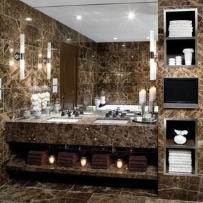 Полированный мрамор Emperador Brown, 60 x 30 x 2 см