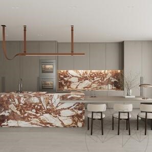 Плита мрамора Patagonia Rose, полированная, 2 см