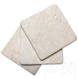 Limestone Sunny Dream Antichizata, 10 x 10 x 1 cm