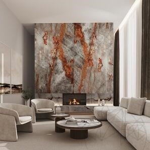 Lastra Marmura Symphony Grey Polisata, 2 cm