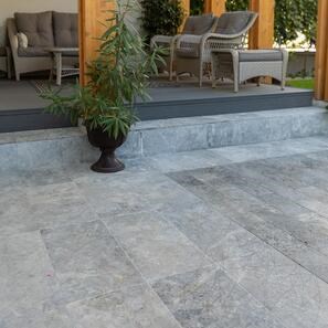 Marmura Tundra Grey sablata, 60 x 30 x 2 cm