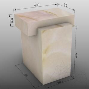 Стол Quadra Onyx Bianco 