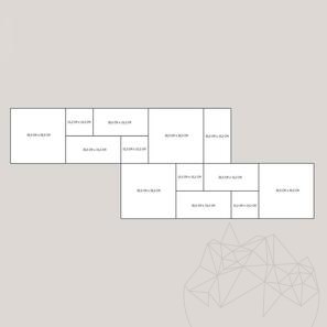 Travertin Classic Cross Cut Mini French Pattern Set Antichizat, 3 cm 