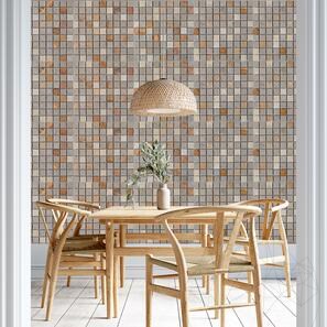 Mozaic Mix Travertin Peach / Limestone Astoria / Marmura Crema Royal Periat, 3 x 3 cm