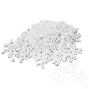 Декоративная мозаика из мрамора Тасос, 8-16 мм KG