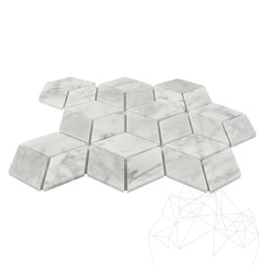 Mozaic Marmura New York Cube Design Mata