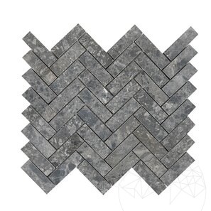 Мозаика из матового мрамора Ceppo Grey Chevron