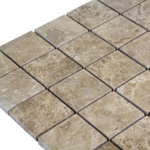 Mozaic Marmura Light Emperador Polisata, 4.8 x 4.8 cm