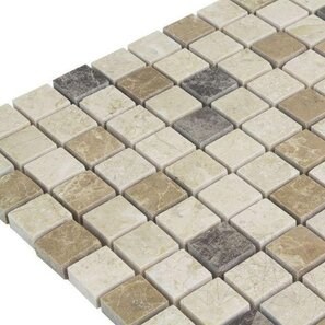 Mozaic Marmura Mix Marble Polisata, 2.3 x 2.3 cm