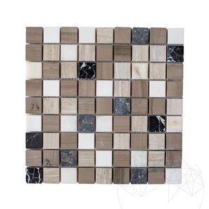 Mozaic Mix Marmura Polisat, 3 x 3 cm