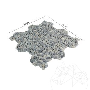 Mozaic Pebbles Small Black