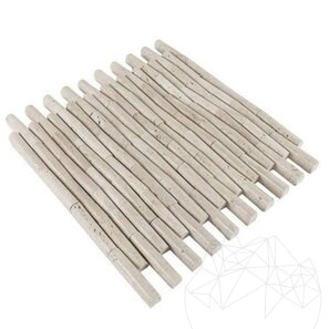 Мозаика из травертина Classic Bamboo, 2 x 10 см
