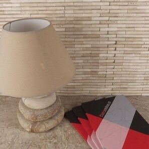 Мозаика из травертина Classic Bamboo, 2 x 10 см