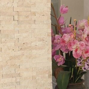 Mozaic Travertin Classic Scapitat, 2.5 x 10 cm