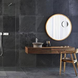 Ardezie Nero Periata, 60 x 60 x 1 cm